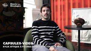 Capsules-vidéo : Kylix attique à figures noires dite coupe à yeux