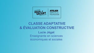 RP Classe adaptative et évaluation constructive