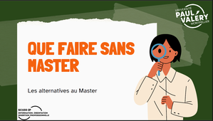 Que faire sans master?