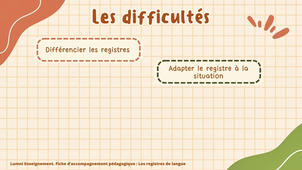 Les registres de langue