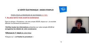 Formation Dépôt électronique des thèses