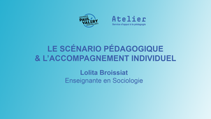 RP Le scénario pédagogique et l'accompagnement individuel