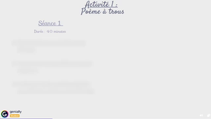 Bonus poésie Lisa Chiari et Andréa Lugagne