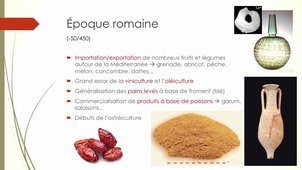 L'évolution de l'alimentation au cours de l'Histoire