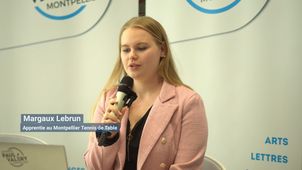 Projets innovants nativement accessibles et Sport adapté, Margaux LEBRUN, apprentie au Montpellier Tennis de Table