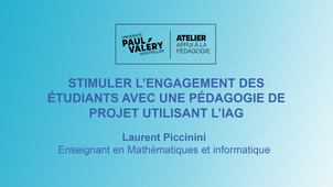 RP Engagement étudiant - pédagogie de projet & IAg